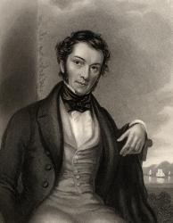 Richard Cobden, engraved by G. Adcock, from 'The National Portrait Gallery, Volume III', published c.1820 (litho) | Obraz na stenu