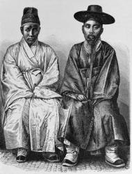 Koreans, from 'The History of Mankind', Vol.III, by Prof. Friedrich Ratzel, 1898 (engraving) | Obraz na stenu