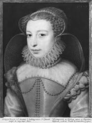 Marguerite de Valois (1553-1615) Queen of Navarre, known as Queen Margot, aged 17, 1570 (oil on panel) | Obraz na stenu