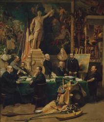The Colonial Delegates and Jules Ferry (1832-93) 1892 (oil on canvas) | Obraz na stenu