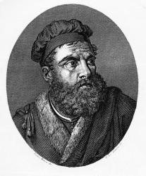 Marco Polo, print made by Felice Zuliani (engraving) | Obraz na stenu