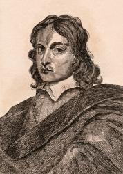 Thomas Willeboirts Bosschaert, illustration from '75 Portraits Of Celebrated Painters From Authentic Originals', published in London, 1817 (engraving) | Obraz na stenu