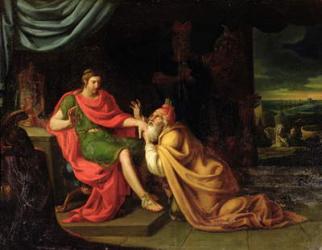 Priam and Achilles (oil on canvas) | Obraz na stenu