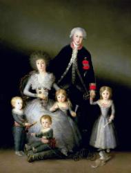 The Duke of Osuna and his Family, 1788 (oil on canvas) | Obraz na stenu
