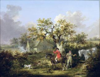 Partridge Shooting (oil on canvas) | Obraz na stenu