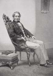 Portrait of Henry Wadsworth Longfellow (1807-82) (litho) | Obraz na stenu
