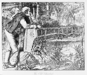 The Old Chartist, engraved by Sandys, 1909 (engraving) (b/w photo) | Obraz na stenu