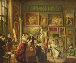 The Artist's Studio, 1833 (oil on canvas) | Obraz na stenu