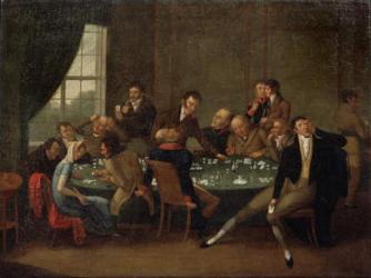 The Gambling House (oil on canvas) | Obraz na stenu