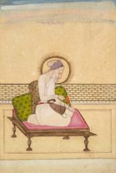 Emperor Aurangzeb , c.1725 (opaque watercolour and gold on paper) | Obraz na stenu