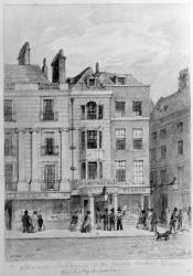 Old Entrance to the Crown and Anchor Tavern,1851 (engraving) | Obraz na stenu