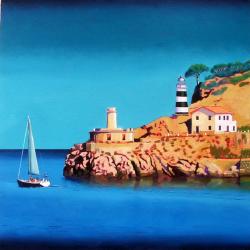 Port Soller 2 (acrylic on board) | Obraz na stenu