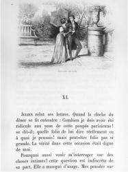 Illustration for 'The Red and the Black' by Stendhal (1783-1842) published in 1884 (engraving) (b/w photo) | Obraz na stenu