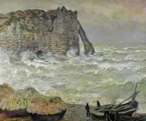 Rough Sea at Etretat, 1883 (oil on canvas) | Obraz na stenu