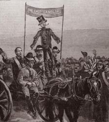 Demonstration on Mr Parnell's Estate, Avondale, Wicklow: The Effigy of the Last Landlord, from 'The Illustrated London News', 7th January 1882 (engraving) | Obraz na stenu