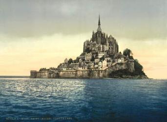 East coast at high water, Le Mont St. Michel, France | Obraz na stenu
