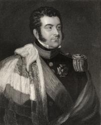 George Augustus Frederick Fitzclarence, 1st Earl of Munster, engraved by W.H. Cook, from 'National Portrait Gallery, volume IV', published c.1835 (litho) | Obraz na stenu