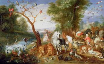 The Animals entering Noah's Ark (panel) | Obraz na stenu