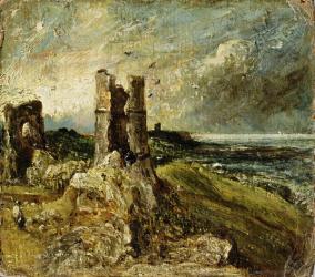 Sketch of Hadleigh Castle (recto) (oil on millboard) | Obraz na stenu