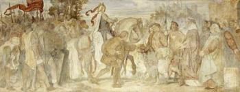 I am searching for my Donkey, Wartburg Castle, c.1854/55 (fresco) | Obraz na stenu