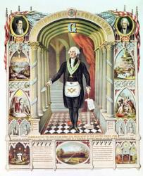 George Washington as a Freemason (litho) | Obraz na stenu