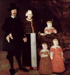 Portrait of a Hamburg Family, c.1640 (oil on canvas) | Obraz na stenu