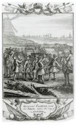 General Fairfax with his forces before the city of Oxford (engraving) (b/w photo) | Obraz na stenu