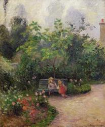 A Corner of the Garden at the Hermitage, Pontoise, 1877 (oil on canvas) | Obraz na stenu