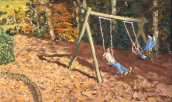 The swing, Chatsworth,2016 (oil on canvas) | Obraz na stenu