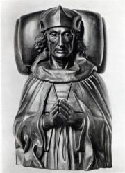 Effigy of Henry VII in Westminster Abbey (gold) (b/w photo) | Obraz na stenu