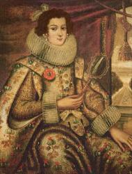 Margaret of Austria (1522-86) Duchess of Parma (oil on canvas) | Obraz na stenu