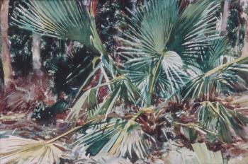 Palmettos, 1917 (w/c, graphite, and wax crayon on white wove paper) | Obraz na stenu