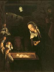 The Nativity at Night (oil on panel) | Obraz na stenu