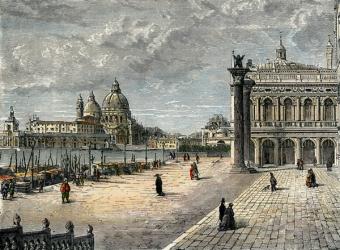 Piazzetta di San Marco (engraving) | Obraz na stenu