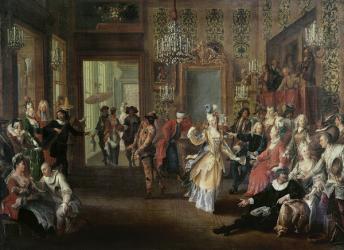 The Costume Ball (oil on canvas) | Obraz na stenu
