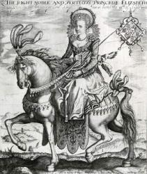 The Right Noble and Verteous Princesse Elizabeth, daughter to our soverainge lord kinge James, 1612-1613 (engraving) | Obraz na stenu