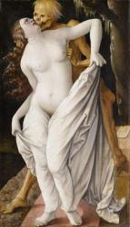 Woman and Death, c.1517 (tempera on panel) | Obraz na stenu