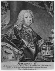 Portrait of Frederick III (engraving) (b/w photo) | Obraz na stenu