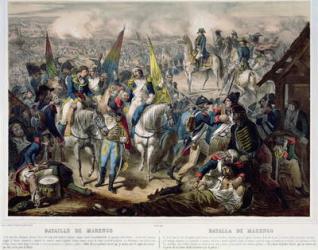 Battle of Marengo 14th June 1800 (colour litho) | Obraz na stenu
