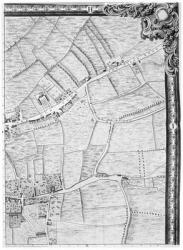 A Map of Mile End and Stepney Green, London, 1746 (engraving) | Obraz na stenu