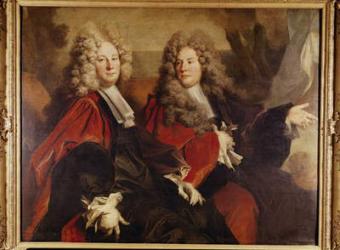 Portrait of Alderman Hugues Desnots and Alderman Bouhet, elected in 1702 (oil on canvas) | Obraz na stenu