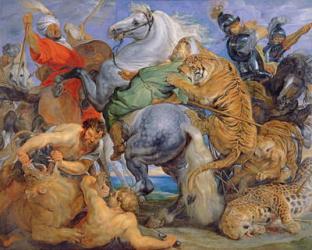 The Tiger Hunt, c.1616 (oil on canvas) | Obraz na stenu