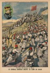 A fine feat of arms in Morocco, General Gouraud capturing the camp of Roghi, back cover illustration from 'Le Petit Journal', supplement illustre, 26th May 1914 (colour litho) | Obraz na stenu