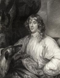 Portrait of James Stuart (1612-55) 1st Duke of Richmond, from 'Lodge's British Portraits', 1823 (litho) | Obraz na stenu