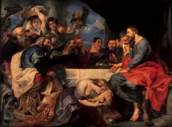 Feast in the house of Simon the Pharisee, c.1620 (oil on canvas) | Obraz na stenu