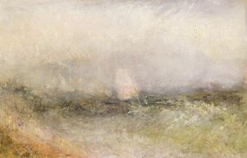 Off the Nore: Wind and Water, 1840-5 (oil on paper laid down on canvas) | Obraz na stenu