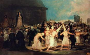 Procession of Flagellants, 1815-19 (oil on canvas) | Obraz na stenu