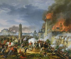 The Attack and Taking of Ratisbon, 23rd April 1809, 1810 (oil on canvas) | Obraz na stenu