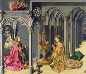 The Annunciation, c.1445 (oil on panel) | Obraz na stenu