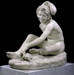 The Neapolitan Fisher, 1833 (marble) | Obraz na stenu